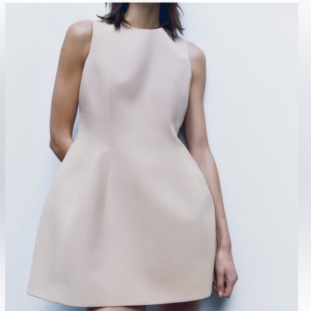 Zara Cream Mini Dress
